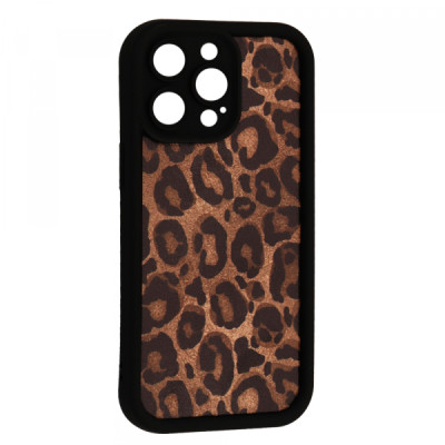 Чехол Накладка Leopard iPhone 14 Pro Max Черная