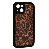 Чехол Накладка Leopard iPhone 15 Черная