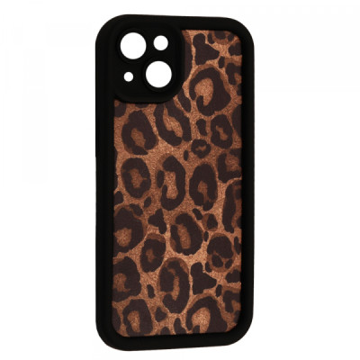 Чехол Накладка Leopard iPhone 15 Черная