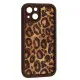 Чехол Накладка Leopard iPhone 15 Коричневая 1