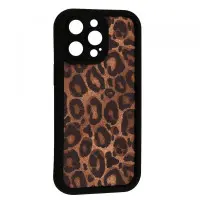 Чехол Накладка Leopard iPhone 15 Pro Max Черная