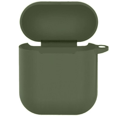 Чохол для AirPods 1/2 New Зелений/Dark Olive