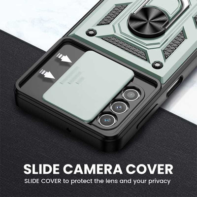 Чехол накладка Serge Ring Camshield Samsung A325 (A32) Зеленая