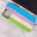 Чехол накладка Full Braided iPhone 13 Pro Мятная/Голубая