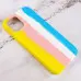 Чехол накладка Full Braided iPhone 13 Pro Max Желтая/Голубая