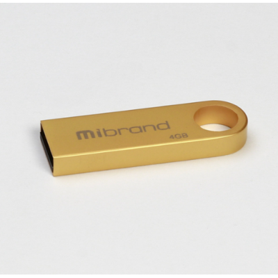 Флеш память USB 4Gb Mibrand Puma USB 2.0 Gold, Золотой