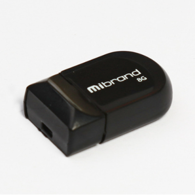 Флеш пам\'ять USB 8Gb Mibrand Skorpio USB 2.0 Black, Чорний