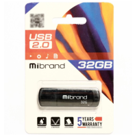 USB 32Gb Mibrand Grizzly USB 2.0 Чорна