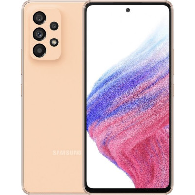 Смартфон Samsung Galaxy A53 5G 6/128GB Peach, персиковый