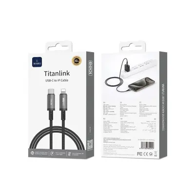 Кабель Wiwu 30w Titanlink Type-C to Lightning 1м Кабель Wiwu 30w Titanlink Type-C to Lightning 1м