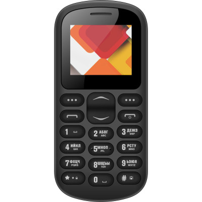 Кнопочный телефон Nomi i187 Black, черный