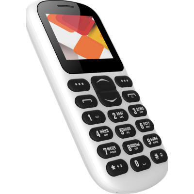 Кнопковий телефон Nomi i187 White, білий