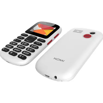 Кнопочный телефон Nomi i187 White, белый Кнопочный телефон Nomi i187 White, белый