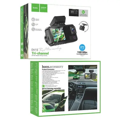 Відеореєстратор Hoco DV15 2-Inch display Чорний Відеореєстратор Hoco DV15 2-Inch display Чорний
