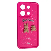 Чехол Накладка Best Fiend Xiaomi Redmi Note 13 4G Розовая