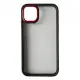 Чохол накладка Crystal Guard iPhone 13 Чорна/Червона