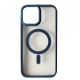 Чохол накладка Crystal Guard MagSafe iPhone 13 Темно-синя