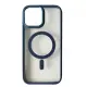 Чохол накладка Crystal Guard MagSafe iPhone 13 Темно-синя