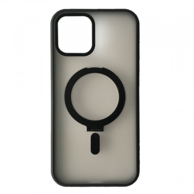 Чехол накладка Matte Guard Ring MagSafe iPhone 14 Pro Max Чёрная