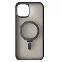 Чехол накладка Matte Guard Ring MagSafe iPhone 14 Pro Max Фиолетовая