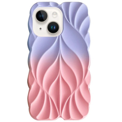 Чехол Накладка Leaf iPhone 13/ iPhone 14 Бузок/Рожевий