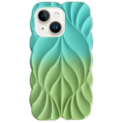 Чехол Накладка Leaf iPhone 13/ iPhone 14 Зелений/Мятний