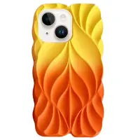 Чехол Накладка Leaf iPhone 13/ iPhone 14 Жовтий/Помаранчевий