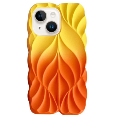 Чохол Накладка Leaf iPhone 13/ iPhone 14 Жовтий/Помаранчевий