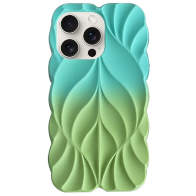 Чохол Накладка Leaf iPhone 15 Pro Max Зелений/Мятний