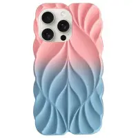 Чехол Накладка Leaf iPhone 16 Pro Max Рожевий/Синій