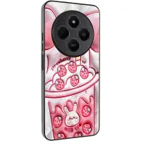 Чехол накладка Prisma Fluffie Xiaomi Redmi 14C/Poco C75 Клубника