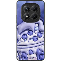 Чехол накладка Prisma Fluffie Xiaomi Redmi Note 14 Pro 4G Черника