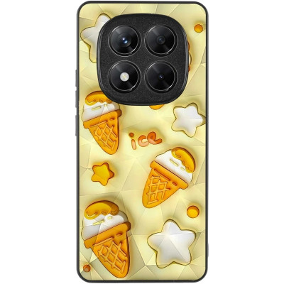 Чехол накладка Prisma Fluffie Xiaomi Redmi Note 14 Pro 4G Мороженое