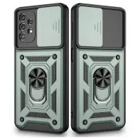 Чехол Накладка Serge Ring Camshield Samsung A525 (A52) Зеленая
