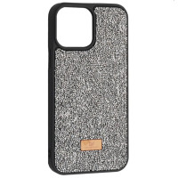Чехол Накладка Swarovski Diamond iPhone 14 Pro Серая Чехол Накладка Swarovski Diamond iPhone 14 Pro Серая
