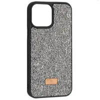 Чохол Накладка Swarovski Diamond iPhone 14 Pro Сіра