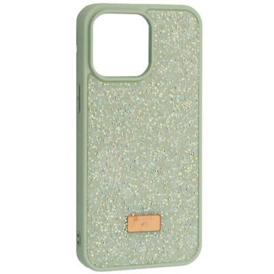 Чохол Накладка Swarovski Diamond iPhone 16 Pro М\'ятна