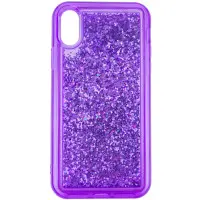 Чехол накладка Sparkle Glitter iPhone XR Фиалковая