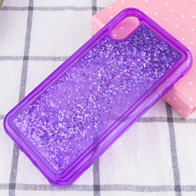 Чохол накладка Sparkle Glitter iPhone XR Фіалкова