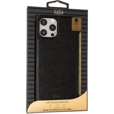 Чехол накладка Kajsa Luxe iPhone 12 Pro Max Черная