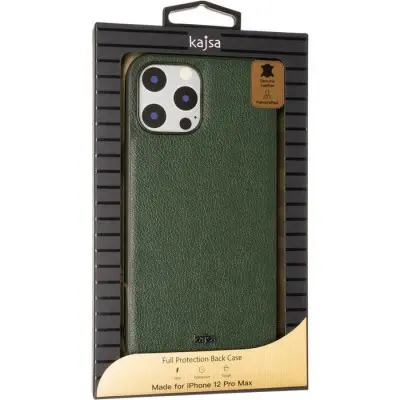 Чехол накладка Kajsa Luxe iPhone 12 Pro Max Зеленая