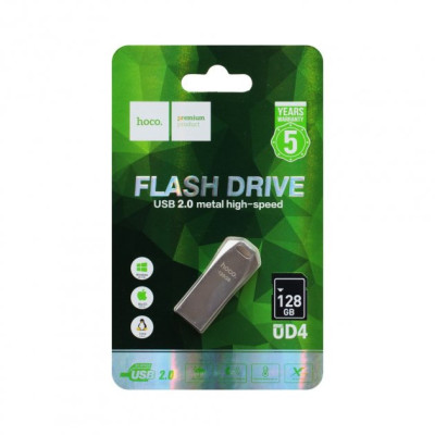 Флеш память USB 128Gb Hoco UD4 Сталь