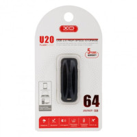 Флеш-накопичувач USB 64Gb XO U20 Чорний