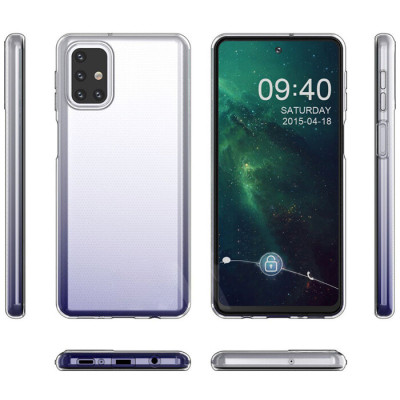 Чехол накладка Epic 1.0mm Samsung M526 (M52) Прозрачная