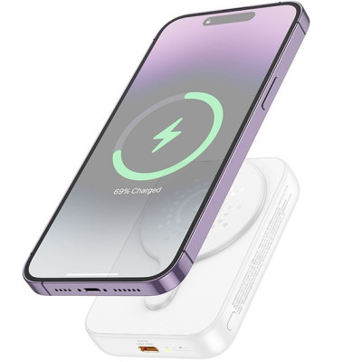 Універсальна мобільна батарея Повербанк Hoco J117A Esteem PD20W с БЗП 10000mAh Білий