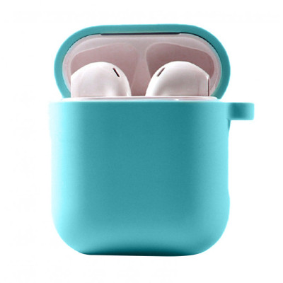 Чохол для AirPods 1/2 Microfiber Бірюза / Marine Green