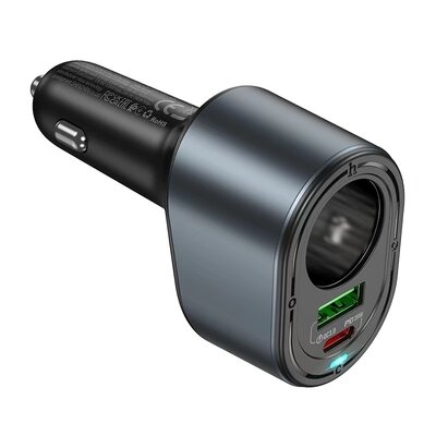Автомобильное зарядное устройство HOCO Z56 Friend PD35W+QC3.0 cigarette lighter Черный