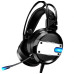 Накладные игровые наушники-гарнитура с микрофоном PC XO GE-02 Black, Черные