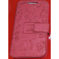 Чохол-книжка Універсальна Florence Around 5.0" Червона (Уцінка)
