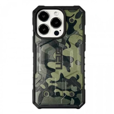 Чехол накладка UAG Adventure MagSafe iPhone 15 Pro Камуфляж зеленый